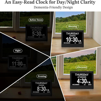 Smart Daily Schedule Clock with Customizable Reminders