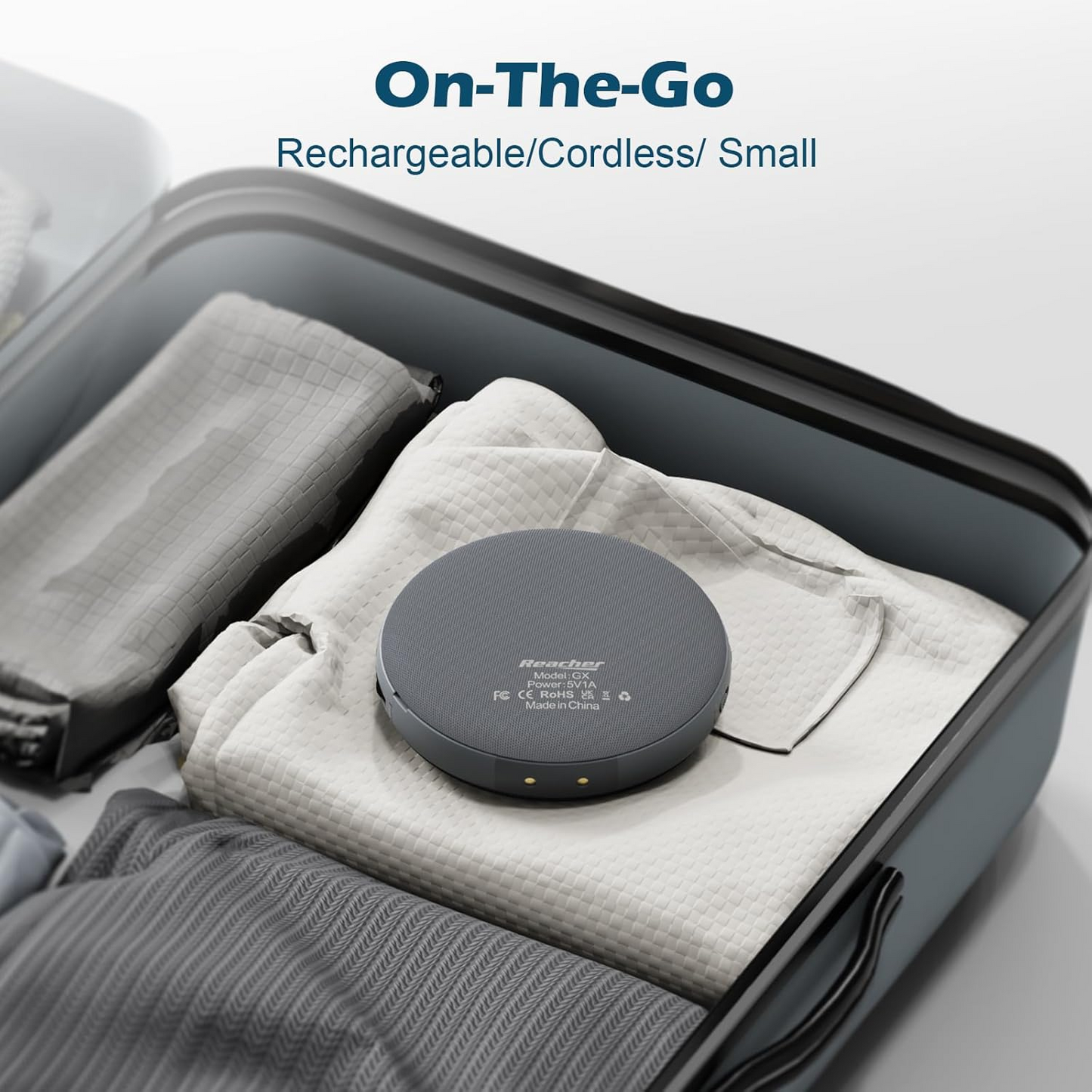 Wireless Wake-Up Device with 110dB Alert and Vibrating Disc