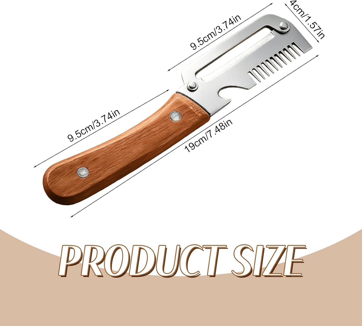 Ergonomic Vegetable Peeler with Wide Blade and Julienne Edge