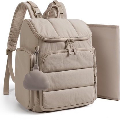 Versatile Baby Gear Backpack with Insulated Bottle Holders