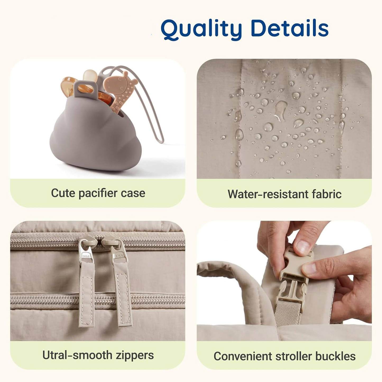 Versatile Baby Gear Backpack with Insulated Bottle Holders