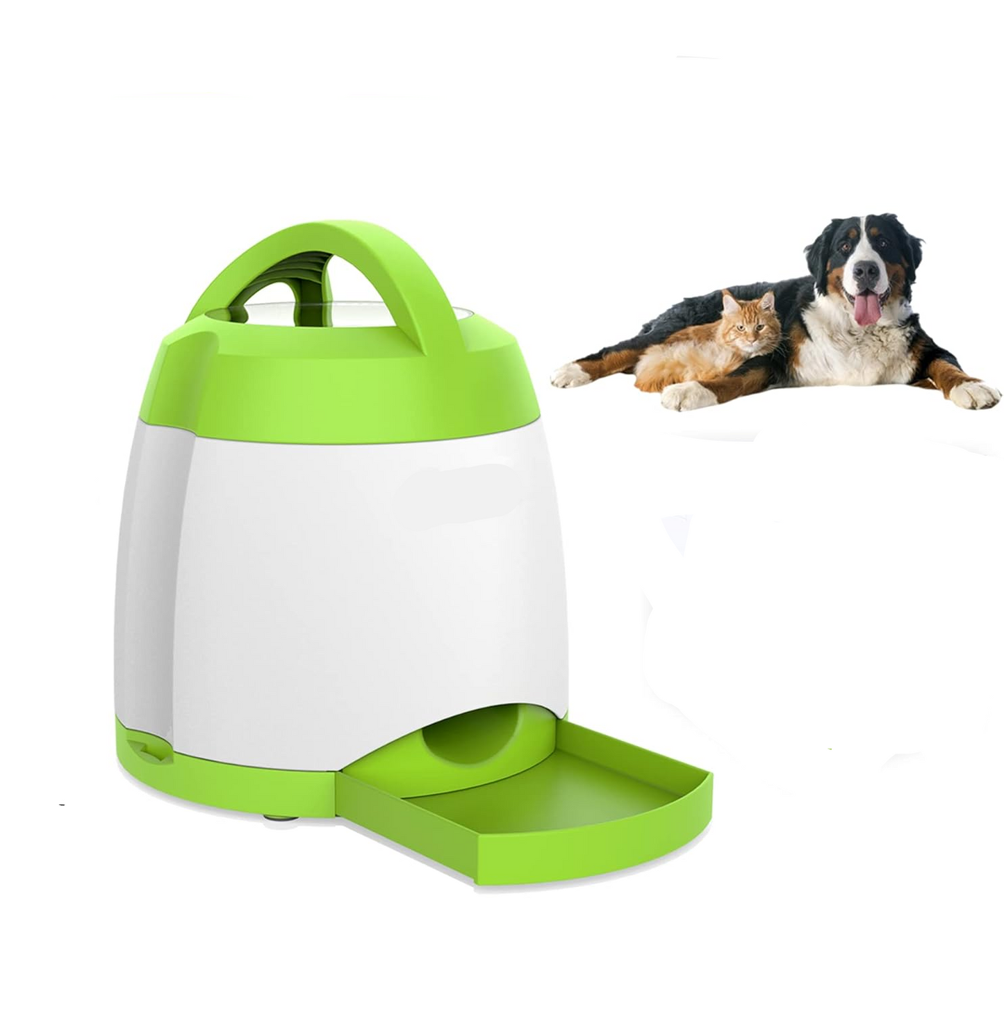 Interactive Pet Reward Dispenser with Remote Control and Versatile Power Options