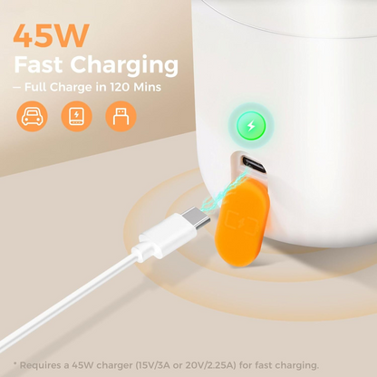Portable Car Bottle Heater with Auto Shutoff and Long Cord