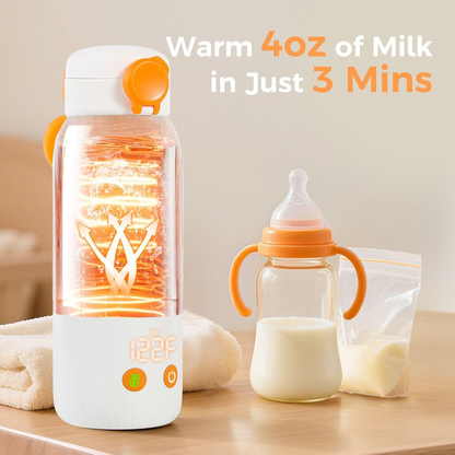Portable Car Bottle Heater with Auto Shutoff and Long Cord
