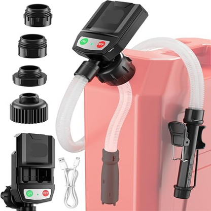 Smart Liquid Transfer Pump with Automatic Shutoff and Adapters