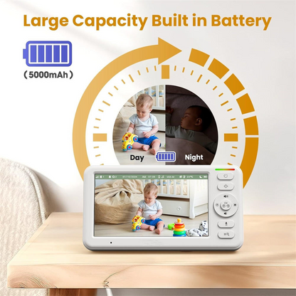 Smart Baby Surveillance System with 5-Inch HD Screen and Alerts