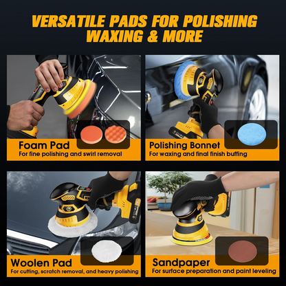 Cordless Car Paint Restorer with Rechargeable Battery and Speed Settings