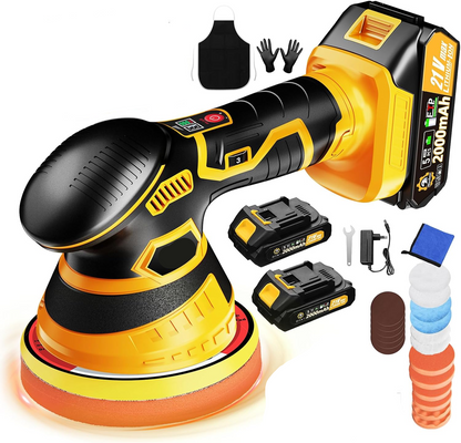 Cordless Car Paint Restorer with Rechargeable Battery and Speed Settings
