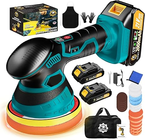 Cordless Car Paint Restorer with Rechargeable Battery and Speed Settings