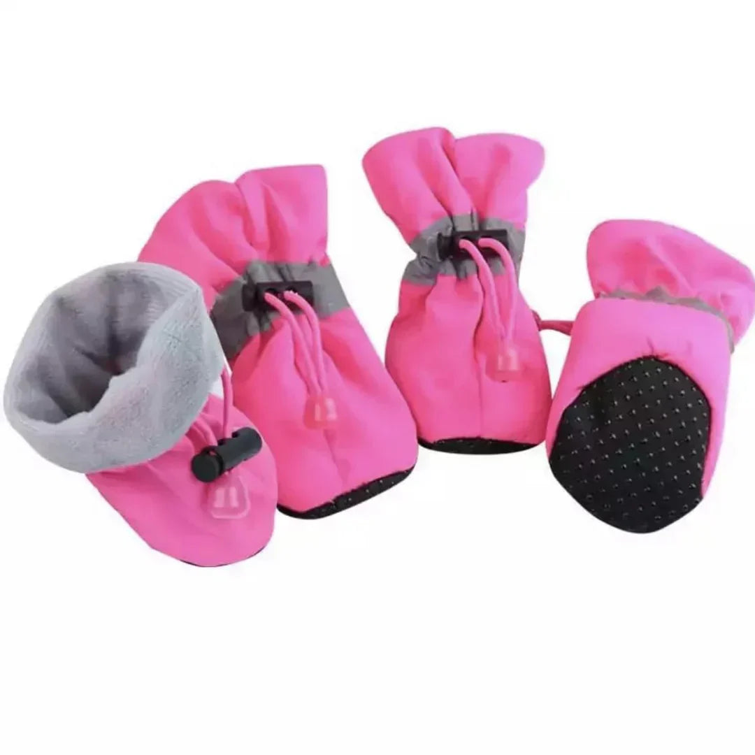 Winter Paw Protectors with Non-Slip Grip and Insulated Lining