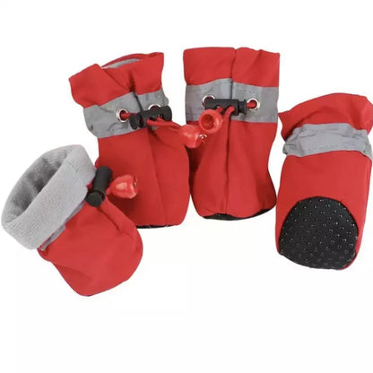 Winter Paw Protectors with Non-Slip Grip and Insulated Lining