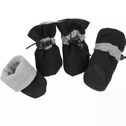 Winter Paw Protectors with Non-Slip Grip and Insulated Lining
