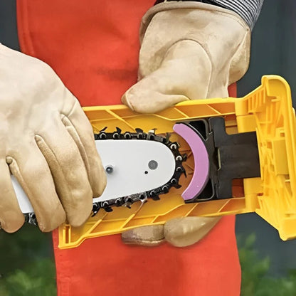 Precision Chainsaw Blade Sharpener with Adjustable Guide