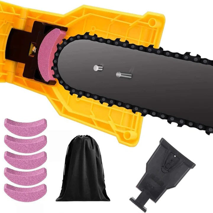Precision Chainsaw Blade Sharpener with Adjustable Guide
