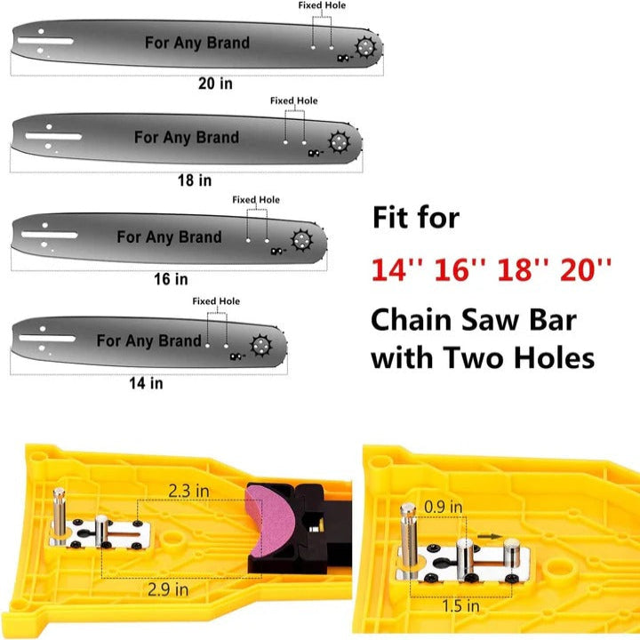Precision Chainsaw Blade Sharpener with Adjustable Guide