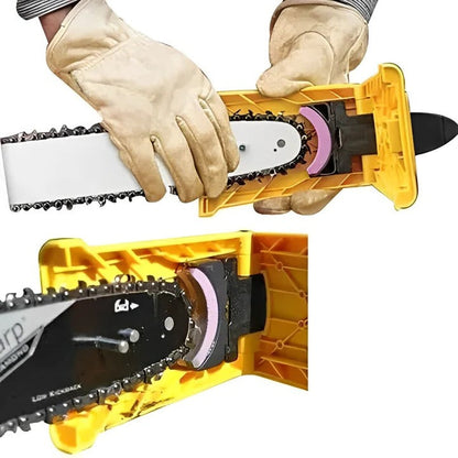 Precision Chainsaw Blade Sharpener with Adjustable Guide