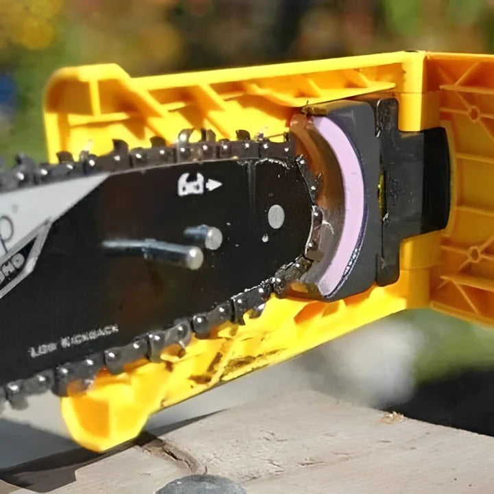 Precision Chainsaw Blade Sharpener with Adjustable Guide