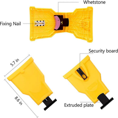 Precision Chainsaw Blade Sharpener with Adjustable Guide