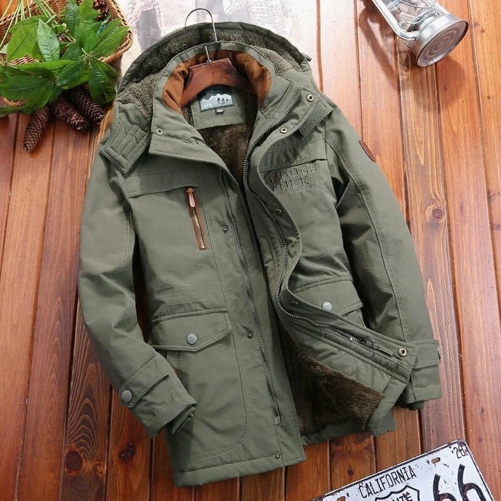 Men's Insulated Fleece Jacket with Secure Zip Pockets