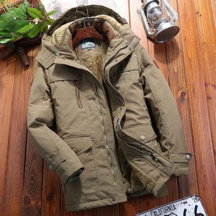 Men's Insulated Fleece Jacket with Secure Zip Pockets