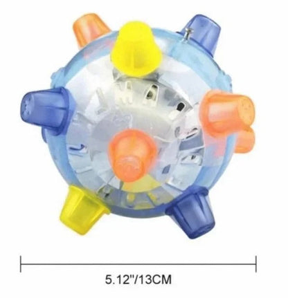 Vibrant Bouncing Ball for Dogs - Interactive Light-Up Plaything