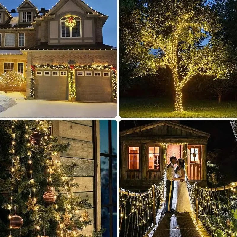 Enchanting Solar LED String Lights for Your Garden