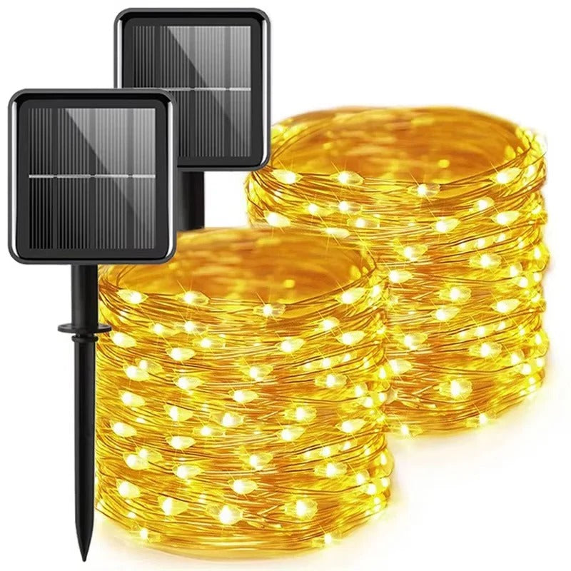 Enchanting Solar LED String Lights for Your Garden