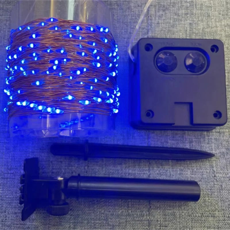 Enchanting Solar LED String Lights for Your Garden