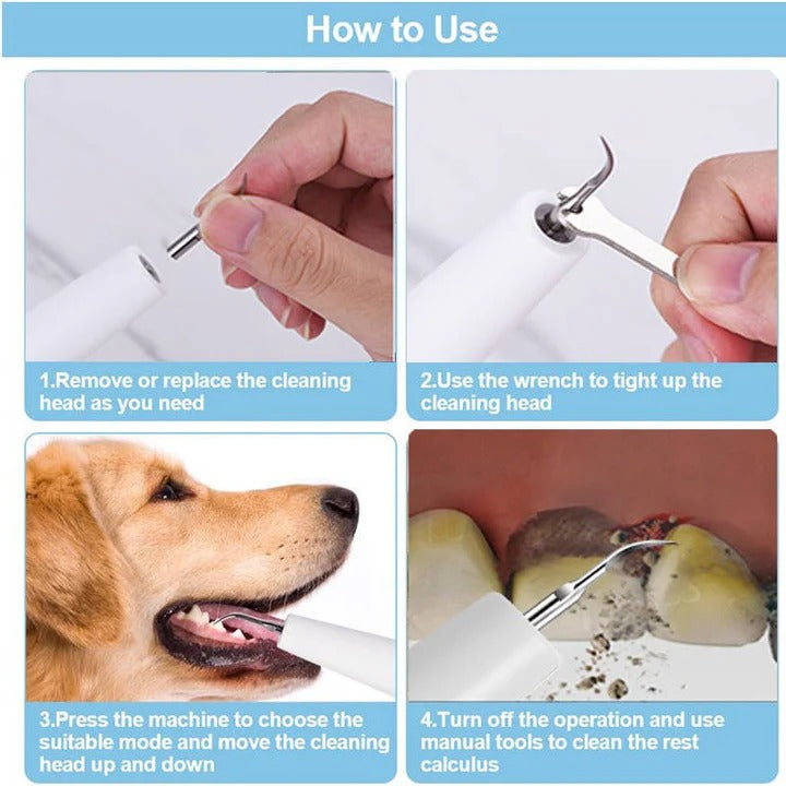Gentle Ultrasonic Dental Care Tool for Dogs