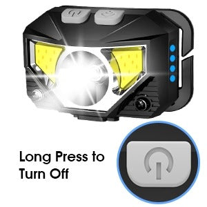 Smart Rechargeable Headlamps with Motion Detection – 2 Pack
