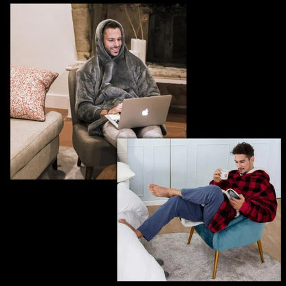 Extra-Large Cozy Wearable Blanket for Adults