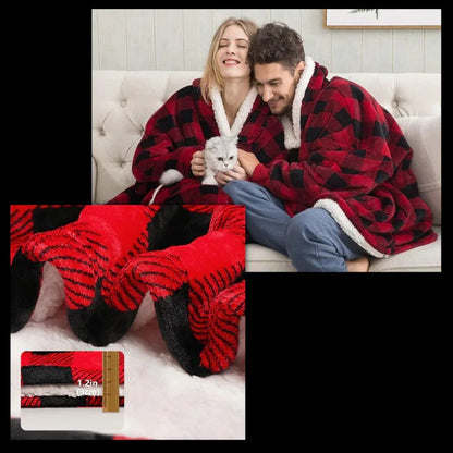 Extra-Large Cozy Wearable Blanket for Adults