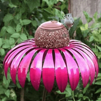 Floral Haven Metal Bird Feeder for Your Garden