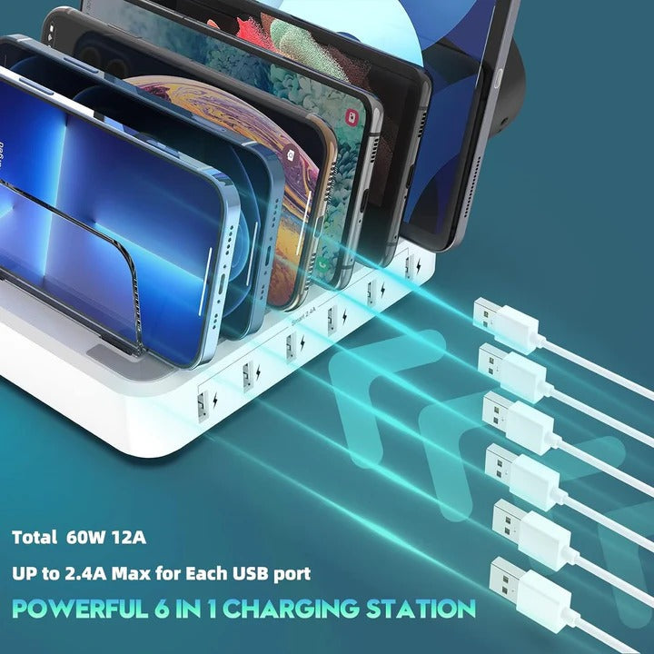 All-in-One USB Charging Hub for Multiple Devices