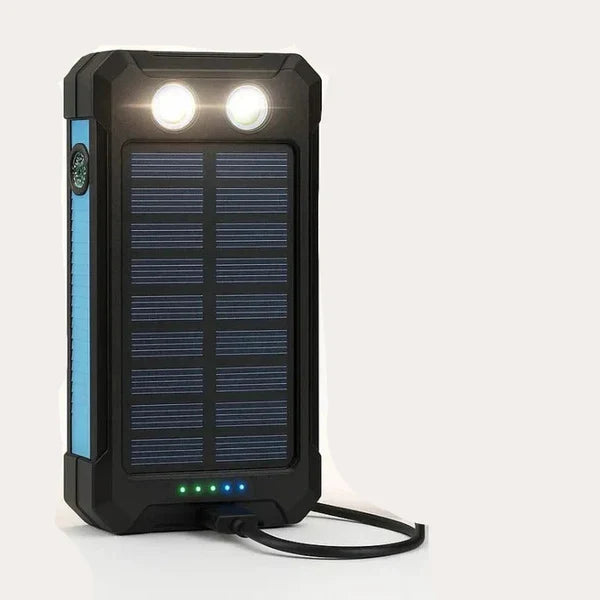 Versatile 30,000mAh Solar-Powered USB Charger