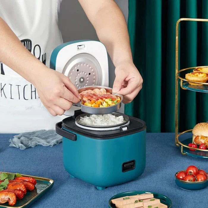 Compact Rice Cooker with Versatile Cooking Functions