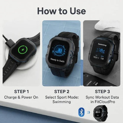 Water-Resistant Sports Smartwatch for Active Lifestyles