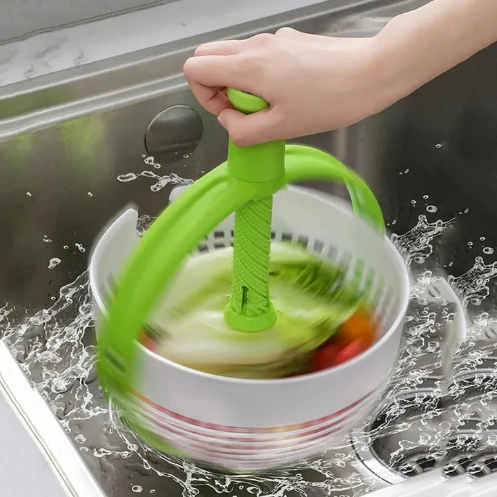 Dual-Function Salad Spinner and Colander Bowl