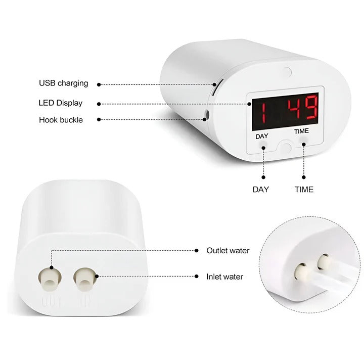 Smart Plant Watering System with Programmable Timer