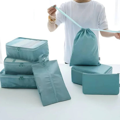 Travel Ready: 7-Piece Packing Organizer Set
