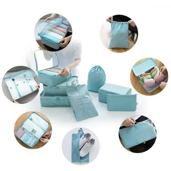 Travel Ready: 7-Piece Packing Organizer Set
