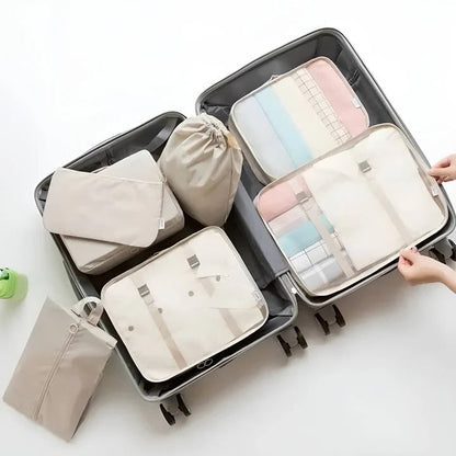 Travel Ready: 7-Piece Packing Organizer Set