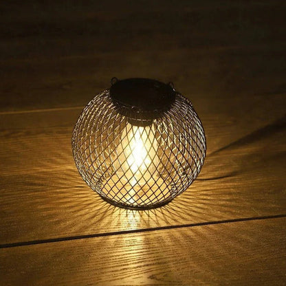 Solar-Powered Outdoor Hanging Lantern for Pathways