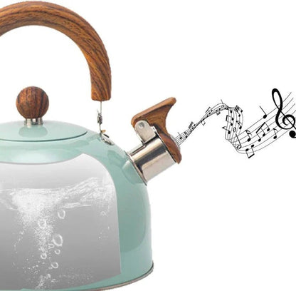 Premium Stainless Steel Whistling Kettle for All Stovetops