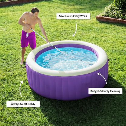 Wireless Pool Cleaner with Versatile Attachments