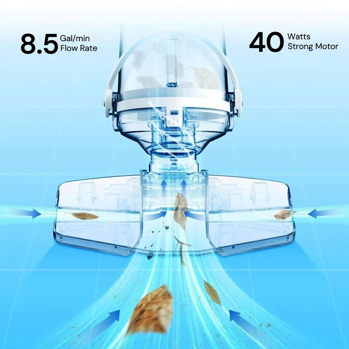 Wireless Pool Cleaner with Versatile Attachments