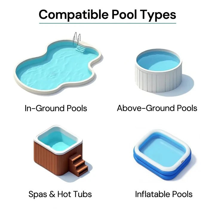 Wireless Pool Cleaner with Versatile Attachments