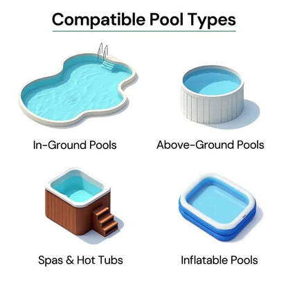 Wireless Pool Cleaner with Versatile Attachments