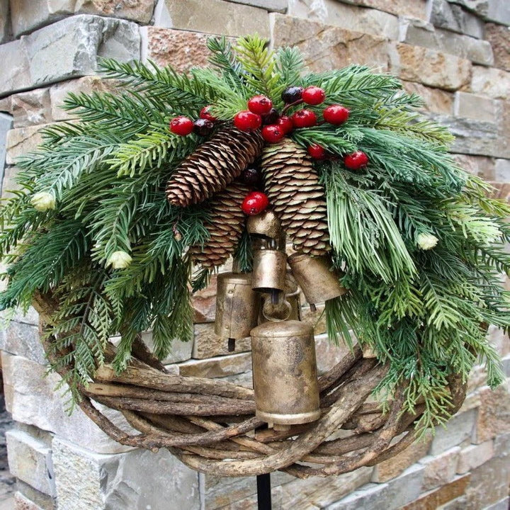 Charming Rustic Holiday Wreath for Home and Door Decor