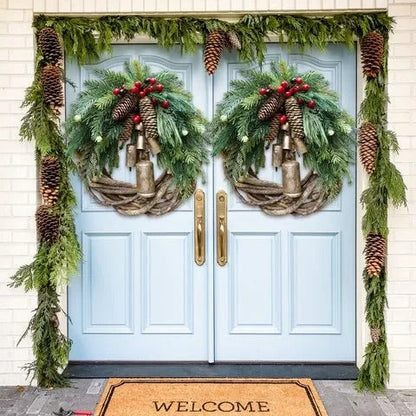Charming Rustic Holiday Wreath for Home and Door Decor